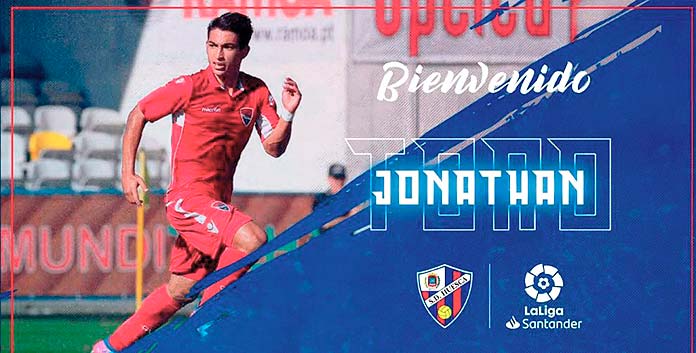 Mensaje de bienvenida para Jonathan Rubio Toro publicado por el SD Huesca en sus redes sociales.