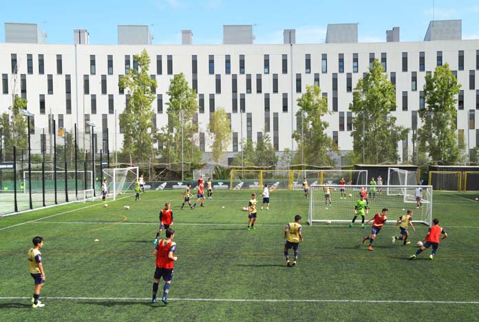 Sesión de entrenamiento en la sede central de Marcet, en Barcelona.