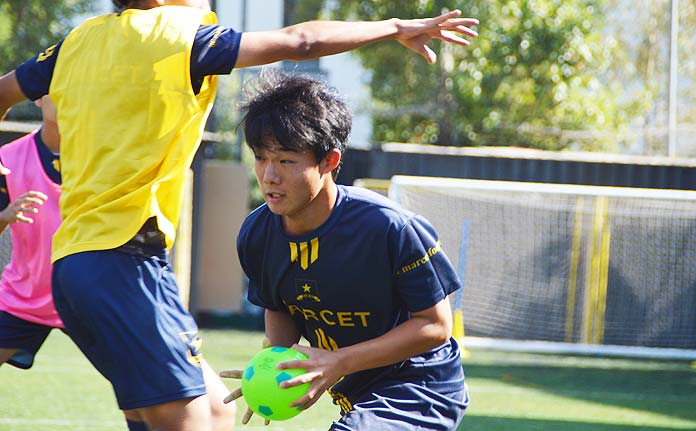 Shoma Kai durante un entrenamiento en la Academia de Alto Rendimiento Marcet.